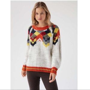 NWT URBAN OUTFITTER Nubby Intarsia Knit sweater